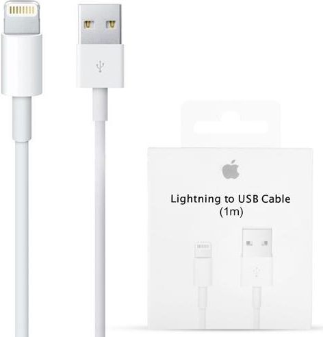eiwit bolvormig ik ben verdwaald ᐅ • Apple - Lightning USB kabel - Origineel blister - 1 Meter | Eenvoudig  bij GSMBatterij.nl