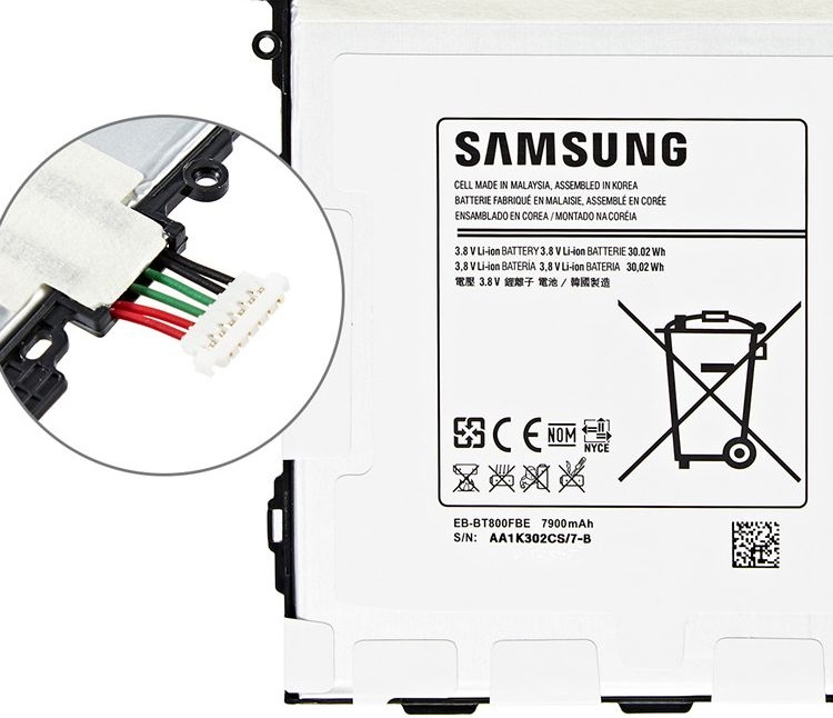 ᐅ • Samsung Galaxy S 10.5 SM-T800 Batterij Origineel EB-BT800FBE | Eenvoudig bij GSMBatterij.nl